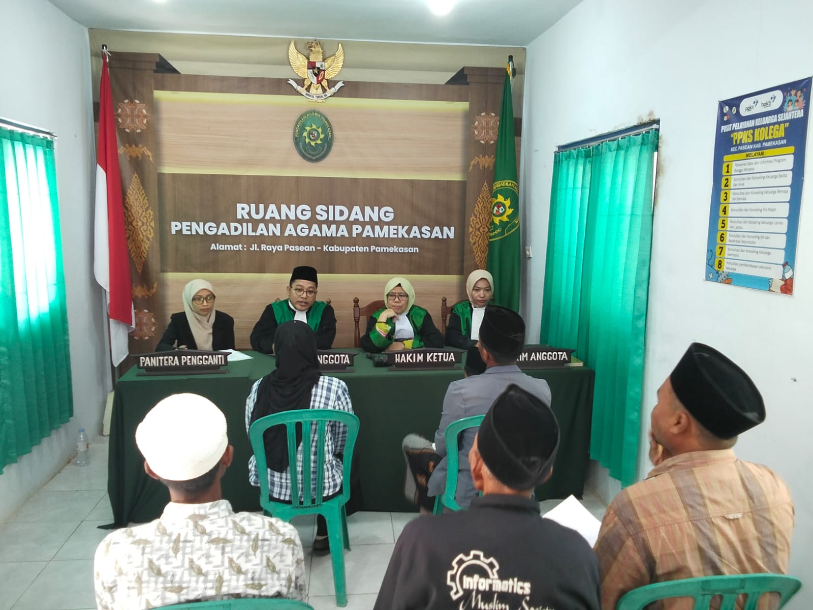 Pengadilan Agama Pamekasan Gelar Sidang Diluar Gedung di Kantor Kecamatan Pasean